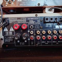 KENWOOD アンプ(DP-7PRO)、CDプレイヤー(R-7PRO)、 スピーカー付きの画像