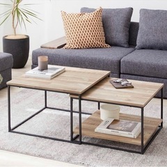 LOWYAネストテーブル サイドテーブル センターテーブル ローテーブル