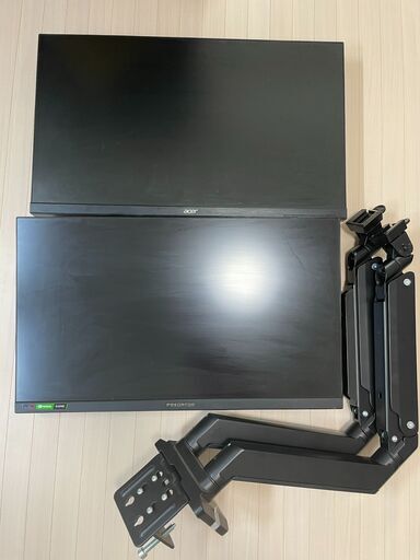 モニター2枚＋モニターアームセット
