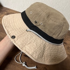 2way【ナチュラル帽子】ダンガリーハット風にもの画像