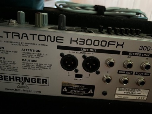 受渡決定☆BEHRINGER キーボードアンプ  4ﾁｬﾝﾈﾙ   K3000FX