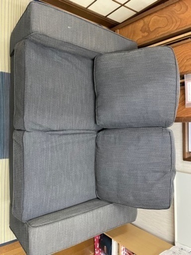 IKEA KIVIK シーヴィク 2人掛けコンパクトソファ ティッブレビ グレー