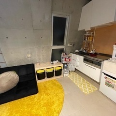 カーペット丸形185cm黄色