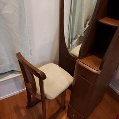 大塚家具 美品！ドレッサー＆収納椅子