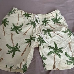 【値下げしました】ヤシの木柄のサーフパンツ