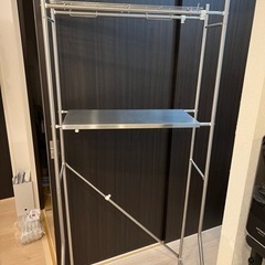 【状態◎】ニトリ 伸縮ステンレス洗濯機ラック(BH03)の画像