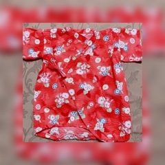 🌺プロフィール欄みてね🌸浴衣っぽいロンパース・サイズ80🌸