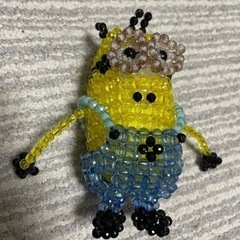 ミニオン手作りビーズフィギュアの画像