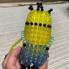 ミニオン手作りビーズフィギュアの画像