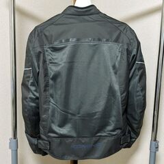 【超美品】 コミネ ハーフメッシュジャケット JK-146 オリーブカラー 2XL バイク ライダースジャケットの画像