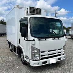 H19年式　いすゞ　エルフ　冷蔵冷凍車　小型(2t・3t)　2トン積載　標準幅　荷台長305cm　中温仕様　-5℃設定　東プレ　スタンバイ　門高180cm　鉄床　水抜き穴左右1対　リア2枚観音扉　フロア6速MT　型式:BKG-NMR85AN　集中ドアロック　電格ミラー　坂道補助　ETC(弊社在庫管理番号:0439)の画像