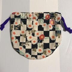 ハンドメイド　和柄　ミニ巾着①の画像