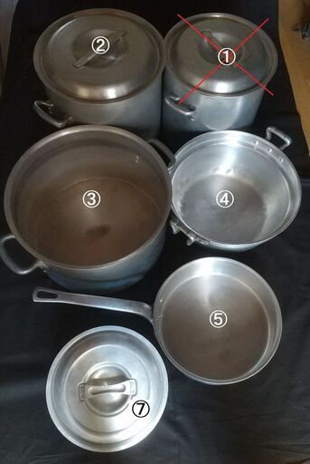 ショップ 個別購入可 鍋4種 寸胴 半寸胴 片手浅型鍋 円付