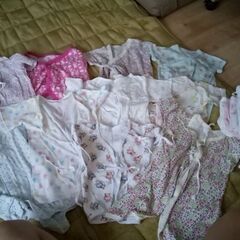 100円ぽっきり！新生児乳児50～60cm肌着服まとめセット/お...