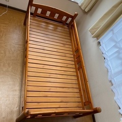 【お譲りします】木製すのこシングルベッド