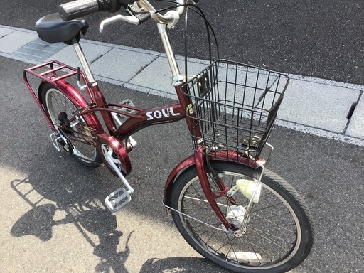 20インチ.変速.オートライト.前カゴ付き整備済中古自転車