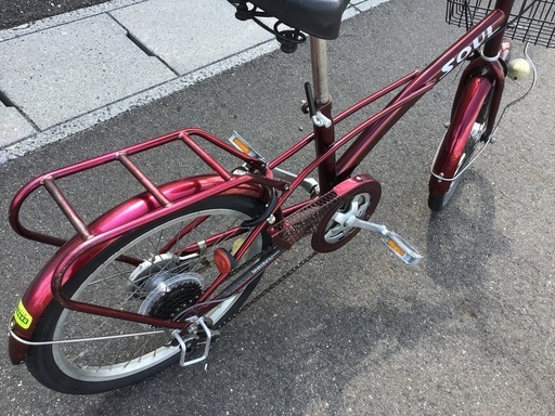 20インチ.変速.オートライト.前カゴ付き整備済中古自転車