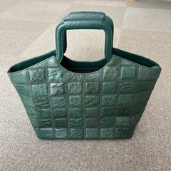 深緑トートバッグ