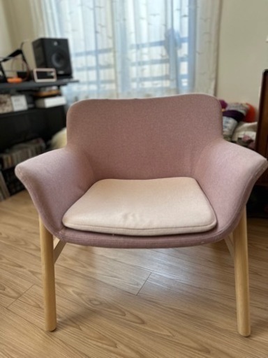 大幅値下げ　IKEA VEDBO ヴェードボー チェア ブラウンピンク美品