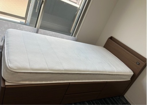 ニトリ 収納付きベッド マットレス シングル