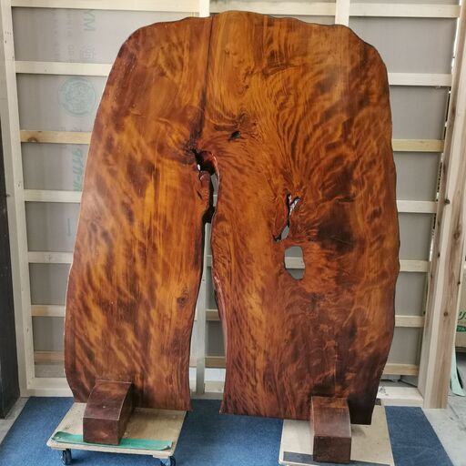 木製衝立 パーテンション 無垢材 材質不明 一枚板 サイズ約97cm×高さ128cm#11680