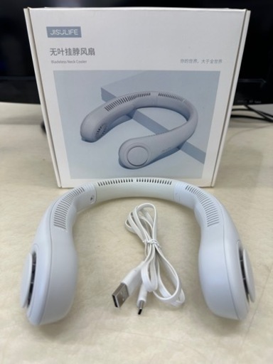 首掛け扇風機 JISULIFE 羽なし ネッククーラー 携帯扇風機 強力 物理的な冷却 風量3段階調節 FA12