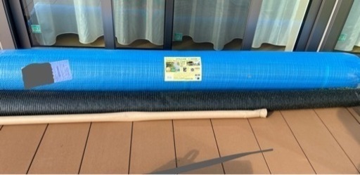 【受渡予定】人工芝　2m×10m 3mm 新品　U字釘付