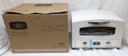 ☆ジモティー割引有り☆【!!美品!!】Aladdin グラファイトトースター AET-GS13C 2022年製　ag-ad265