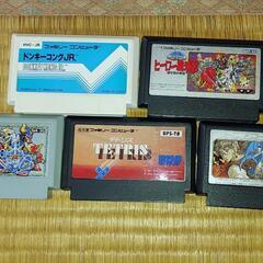 ファミコンカセット５本セット+カセットINゲームポケットセット