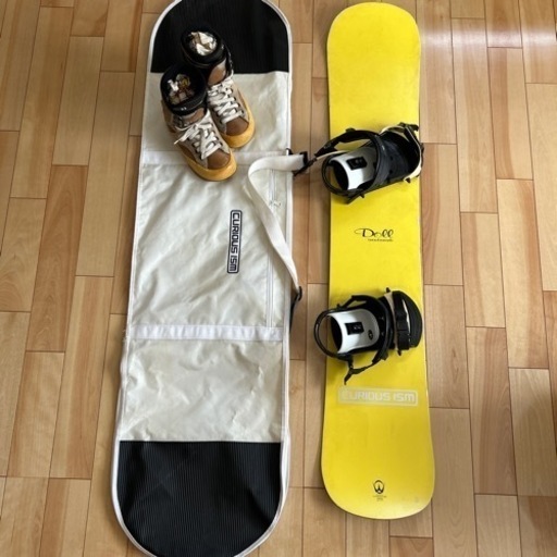 ★Doll スノーボード　イエロー　137cm ブーツ　フルセット