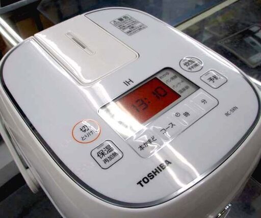 東芝 IHジャー炊飯器 3合炊き 2022年製 備長炭ダイヤモンド釜 ホワイト RC-5XN 炊飯器 ☆ 札幌市 北区 屯田 