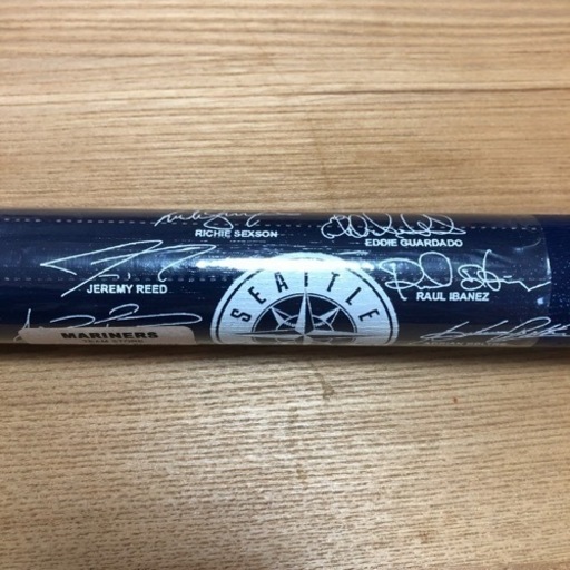 【新品】シアトルマリナーズ　イチローサイン入りバッド　ボール　セット