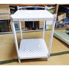 ELECTA 　エレクター　メタルラック　2段　ホワイト　ハンド...