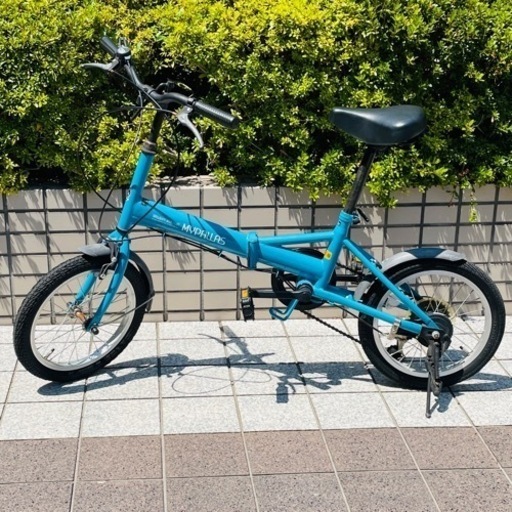 人気  MYPAWAS マイパラス 16インチ 折り畳 自転車 シマノ 6段変速 ミニベロ シンプルデザイン