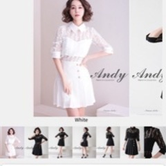 値下げしました❗️Andy ドレス　キャバ嬢　ワンピース　ミニ丈の画像