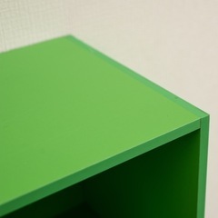 【新品／未開封品】3段ボックス　グリーン　単品（1台）　カラーボックス　緑色の画像