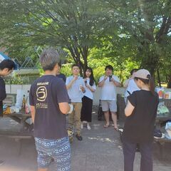 隅田川を眺めながらバーベキュー交流会