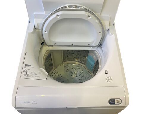 日立 HITACHI 電気洗濯機 BW-DX120E形 2020年製 12.0㎏ 6.0㎏ 動作確認