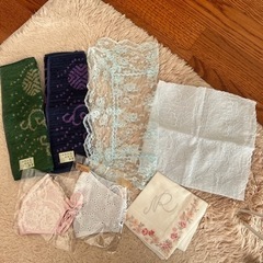 タオルハンカチ、レースハンカチ、コットン刺繍ハンカチ、レースマス...