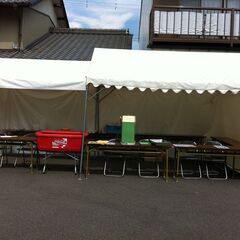 値下げ。格安中古　催事イベントテント２張りセット　パワーテント　...