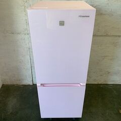 【Hisense】 ハイセンス 2ドア冷凍冷蔵庫 容量154L 冷蔵室108L 冷凍室46L HR-G1501KP 2018年製