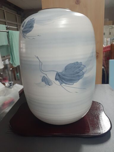 九谷焼　阿古作　８号夏目花瓶