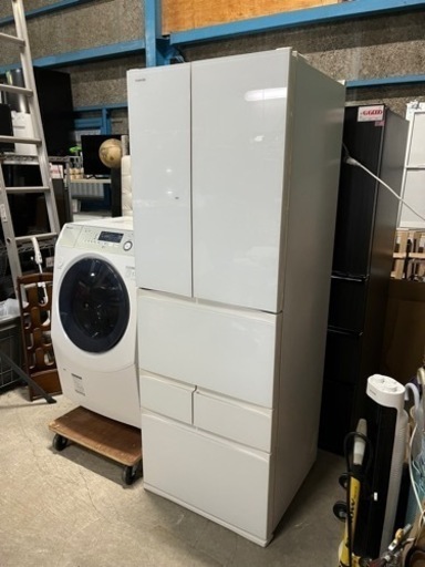 ☆人気の6ドア!!☆ フロントガラスパネル!! 462L TOSHIBA ノンフロン冷凍冷蔵庫 GR-R460FH 2019年