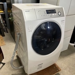 ☆人気のドラム式!!☆ SHARP 右開き 10.0/6.0kg 2019年 ドラム式電気洗濯乾燥機 ES-H10D