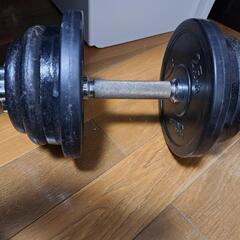 ダンベル×2 プレート2.5kg×12枚(3種類4枚づつ)1.2...