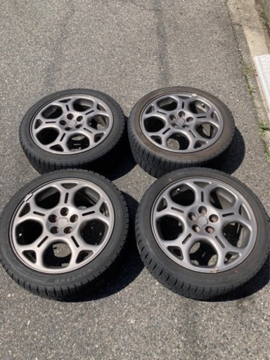 215/45R17  アルミホイール　7J-17  +55 PCD100 5穴 BH5 BE5 用 ブリッツェン ホイール　4本セット