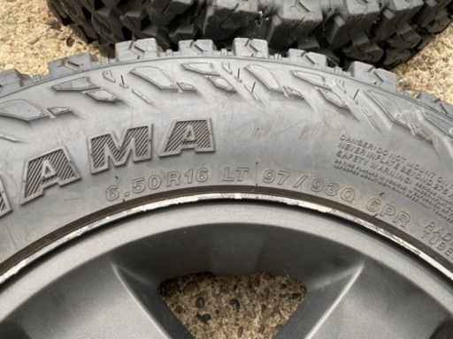 ジムニー　MTタイヤホイールセット　6.50R16  バリ溝