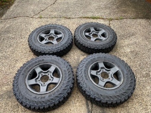 ジムニー　MTタイヤホイールセット　6.50R16  バリ溝
