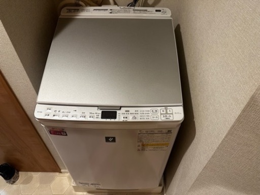 縦型洗濯乾燥機　SHARP ES-PX8F-W WHITE