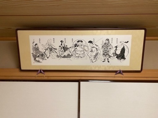 欄間額　七福神